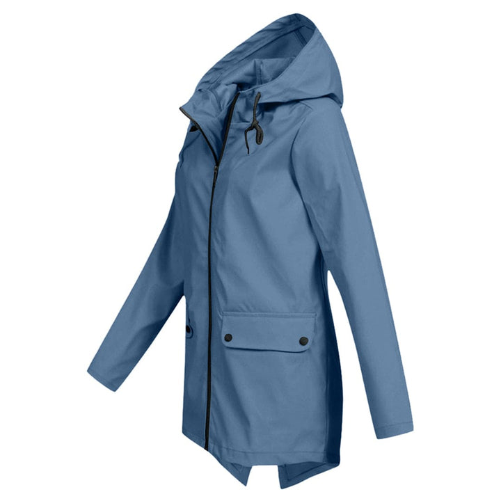 Bettina | Damen Jacke mit Kapuze, Reißverschluss und Fronttaschen