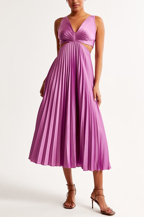 Falten Maxi Kleid | Piper