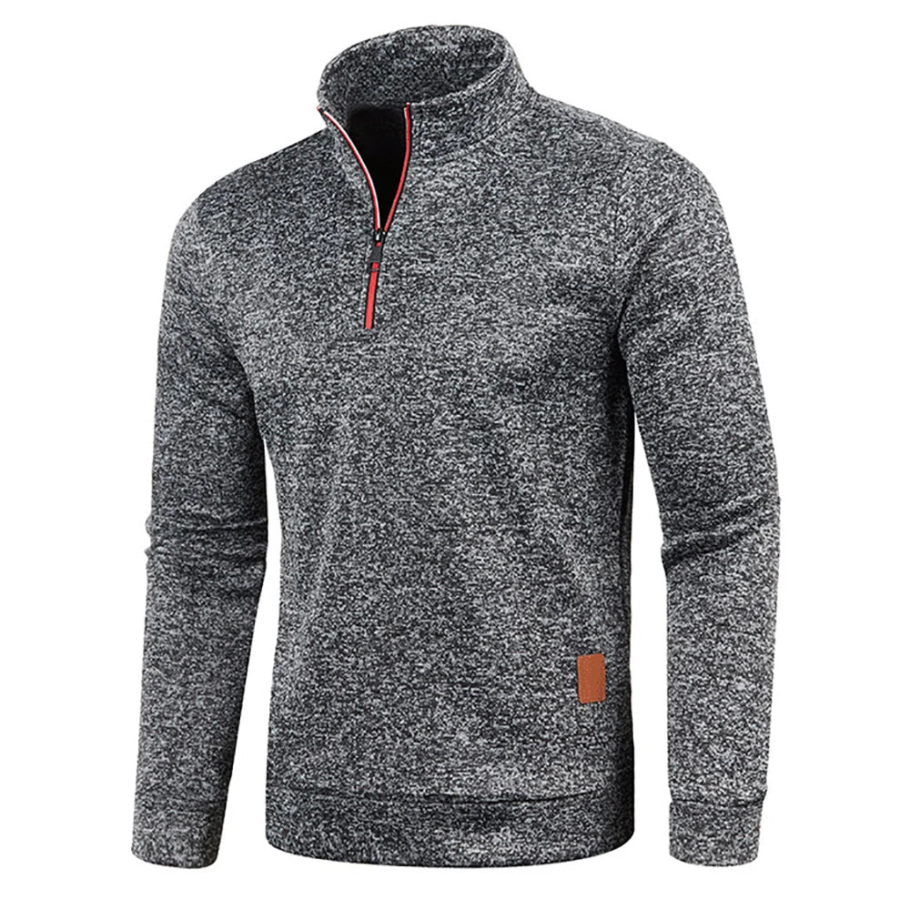 Fenton | Elegantes Halb-Reißverschluss Herren Sweatshirt 3