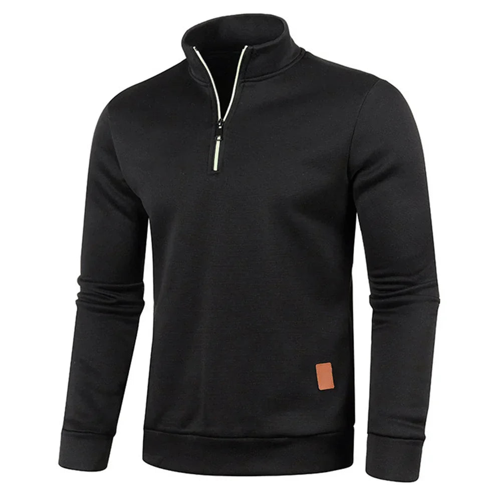 Fenton | Elegantes Halb-Reißverschluss Herren Sweatshirt 4