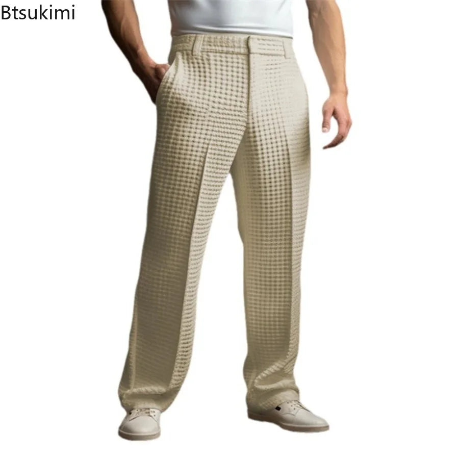 Fritz | Elegante Waffelstruktur-Hose