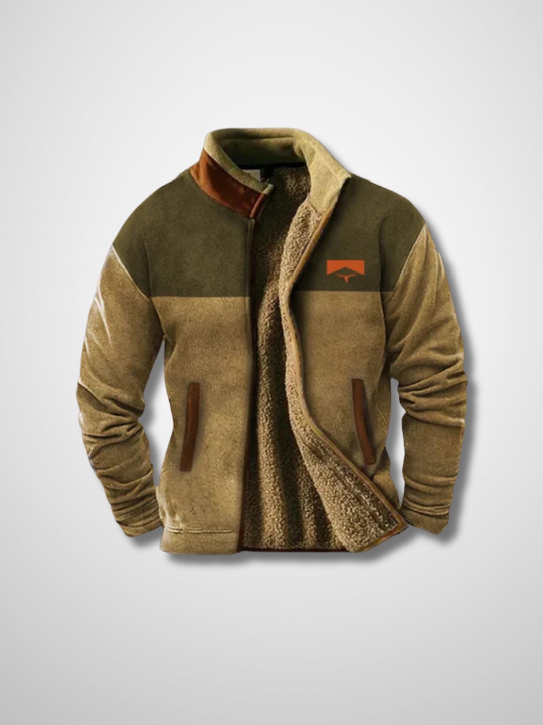 Fleecejacke Herren | Zip-Verschluss & Wärmender Stehkragen