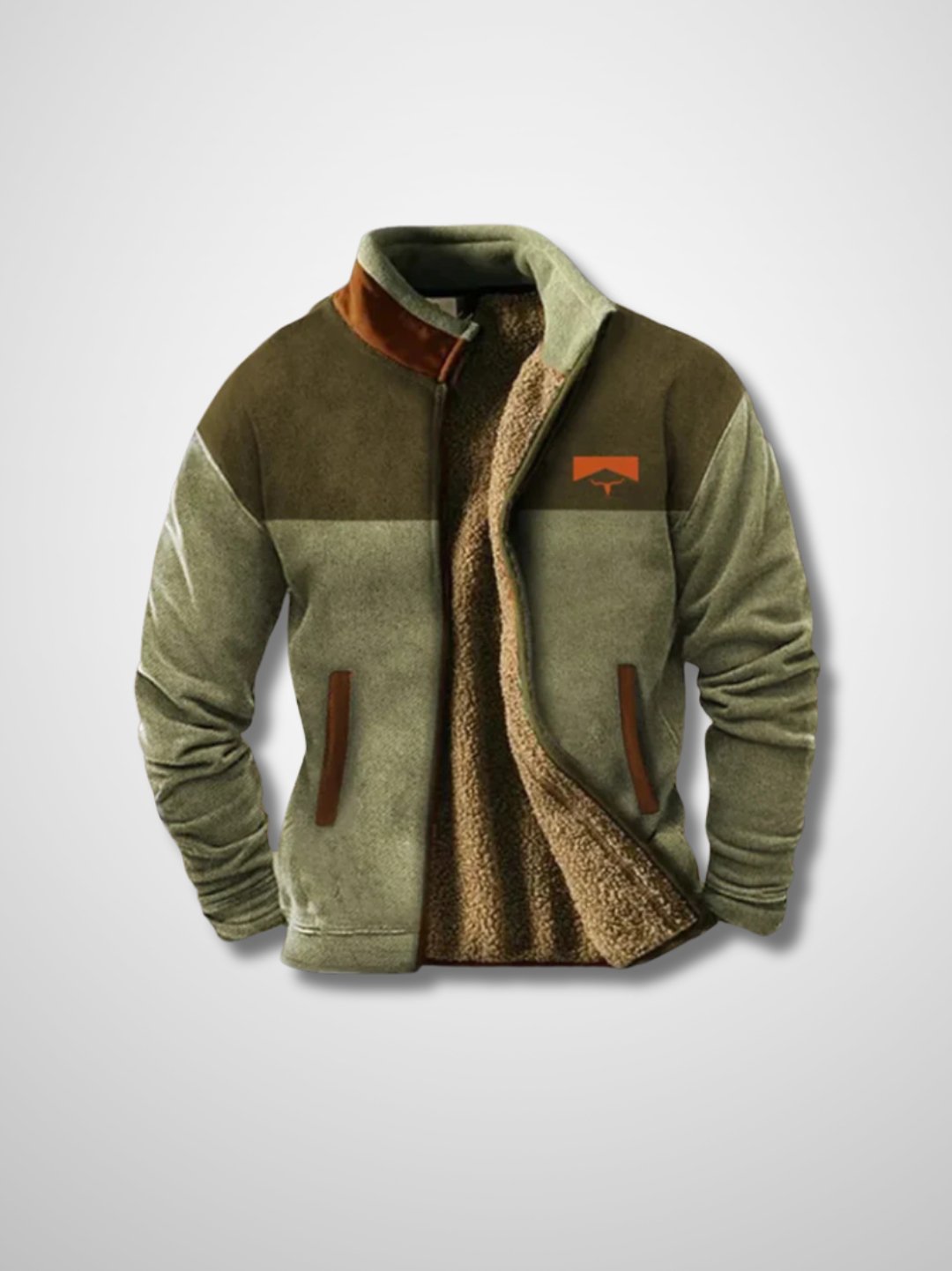 Fleecejacke Herren | Zip-Verschluss & Wärmender Stehkragen