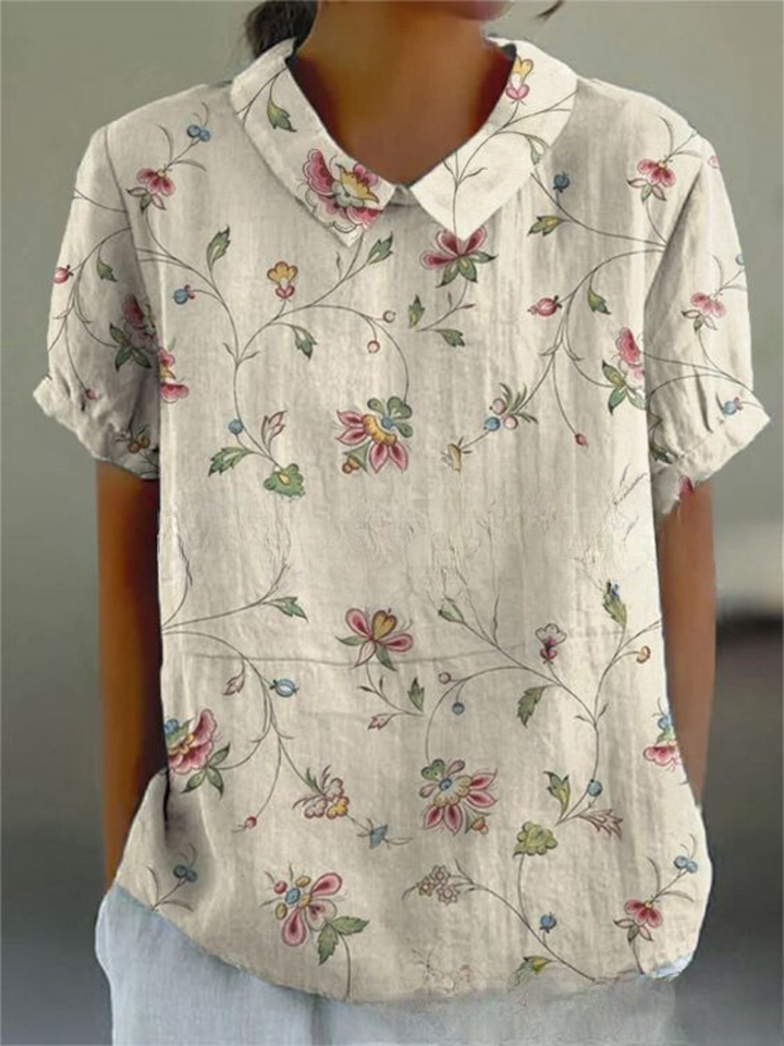 Florien | Langärmlige Bluse mit Vintage-Blumenmuster 11