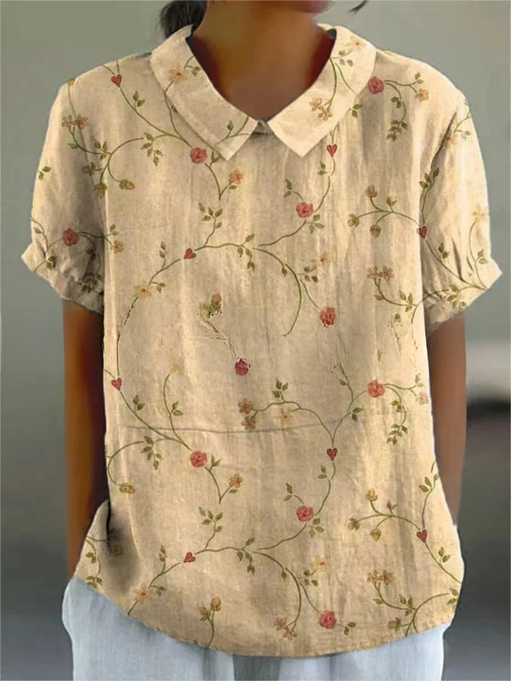 Florien | Langärmlige Bluse mit Vintage-Blumenmuster 2