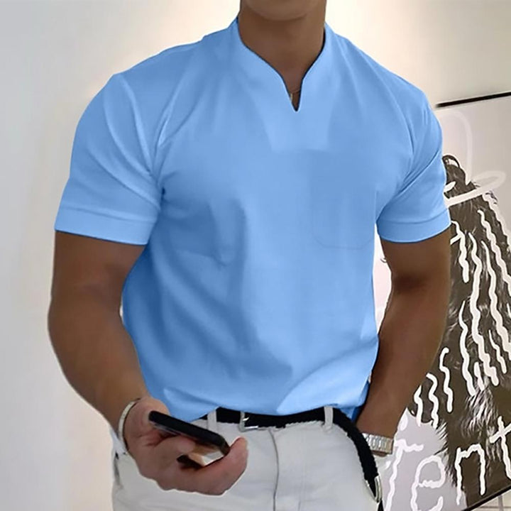 Freizeithemd Herren | Stehkragen & Eleganter Komfort
