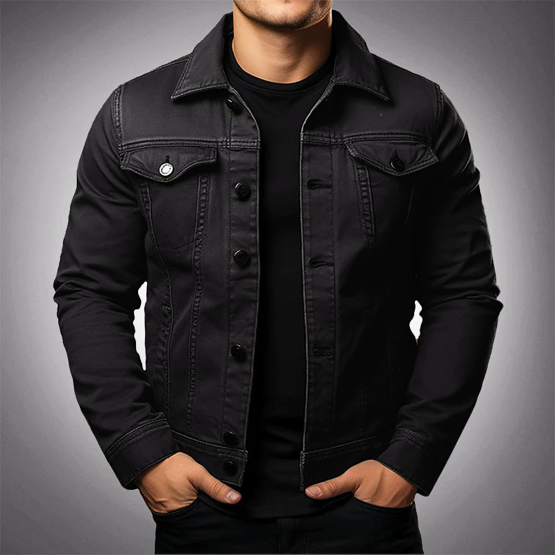 Freizeitjacke Herren | Knopfleiste & Zeitloser Utility-Look