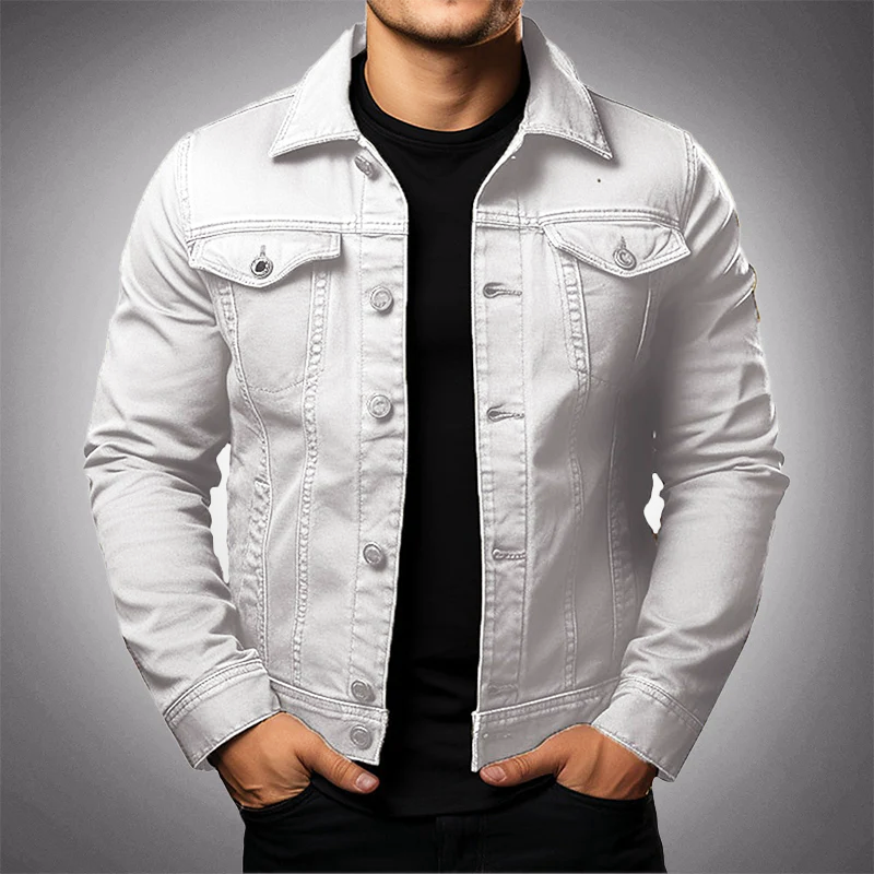 Freizeitjacke Herren | Knopfleiste & Zeitloser Utility-Look