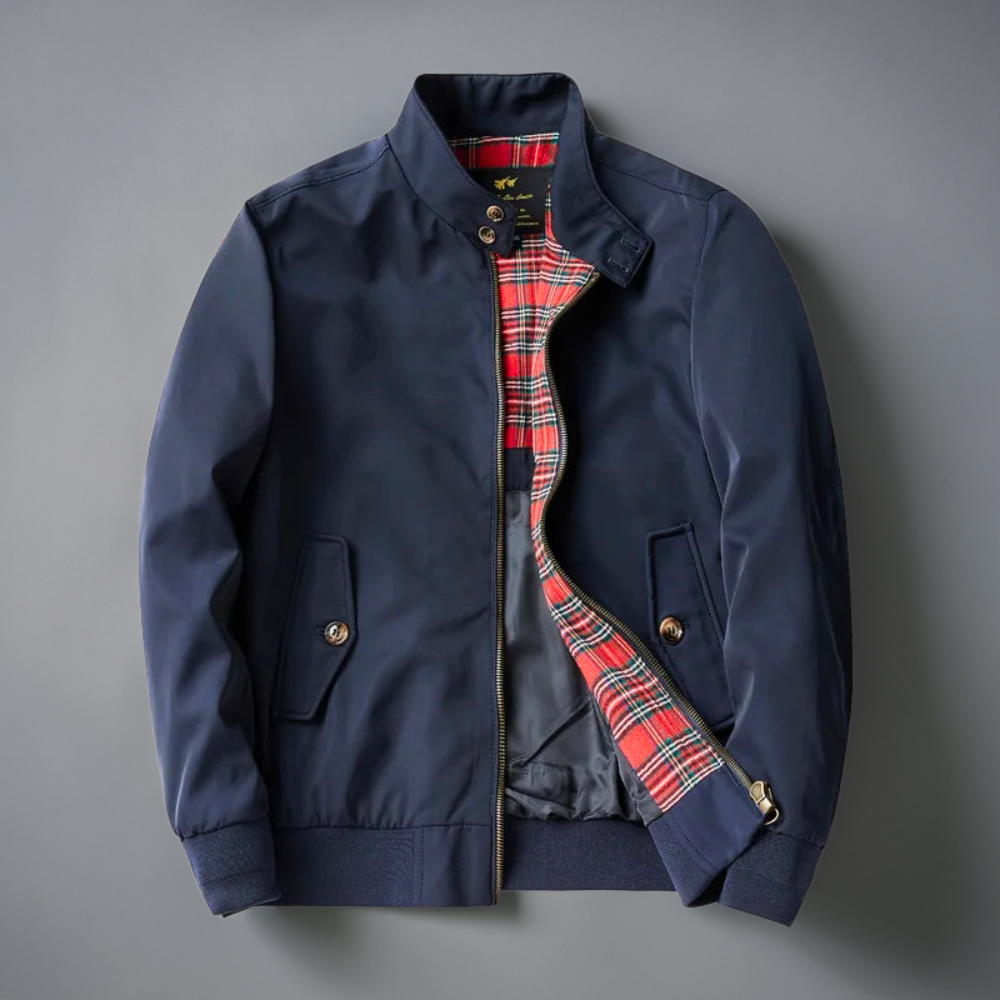Frühlingsjacke Herren | Karo-Futter & Cleanes Design