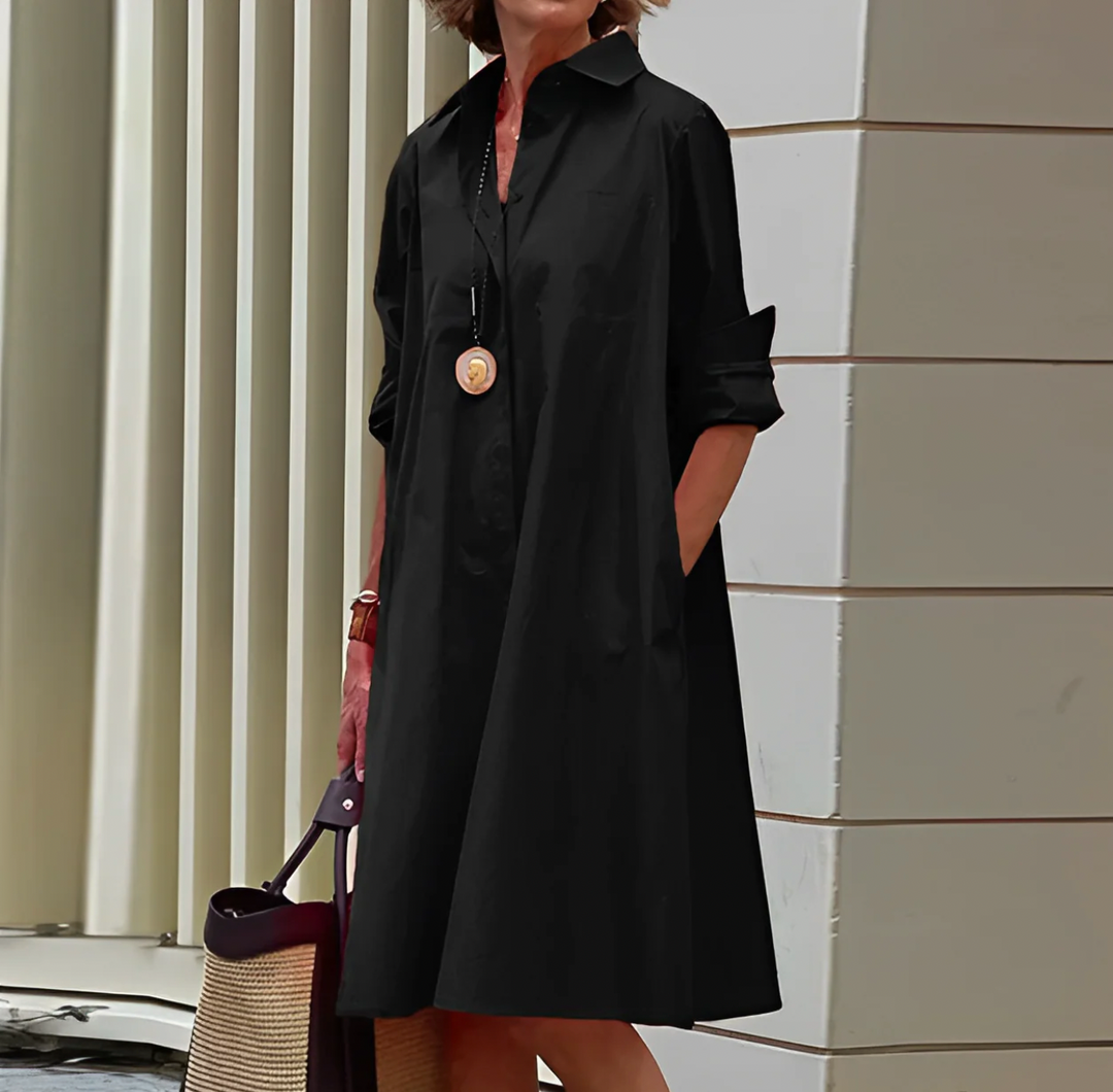 Alissa - Stilvolles und bequemes Damen-Midikleid.