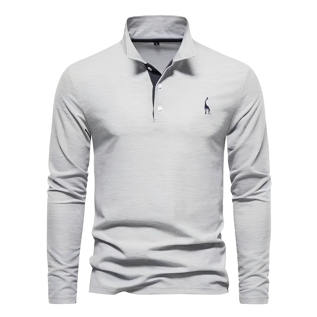 Antoine - Langarm-Polo für Herren