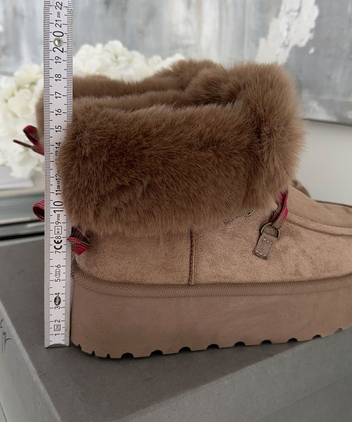 Gefütterte Schneeschuhe Randa Beige