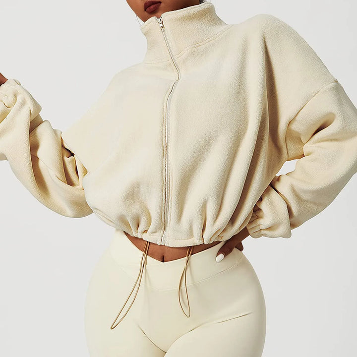 Gekürzte Fleece Jacke