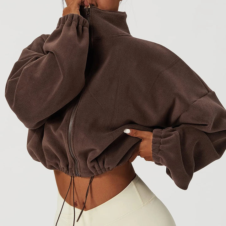 Gekürzte Fleece Jacke