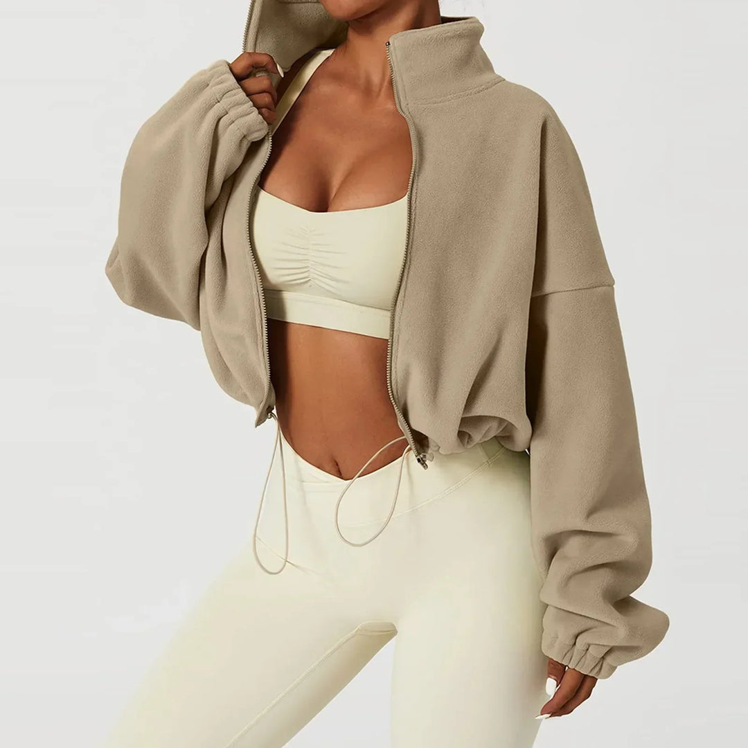 Gekürzte Fleece Jacke