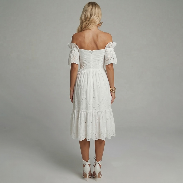 Stefanie – Elegant Off-Shoulder Dress for Women - Image 3
