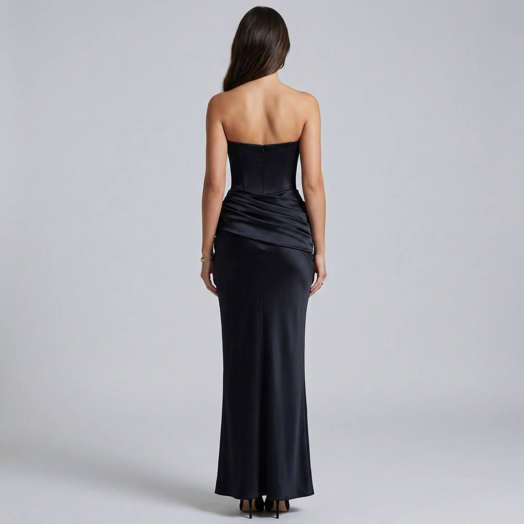 Andrea – Elegant Strapless Evening Dress for Women - Image 3