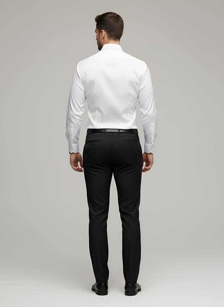 Nico – Men’s Wrinkle Free Button Up Shirt Slim Fit Long Sleeve - Image 3