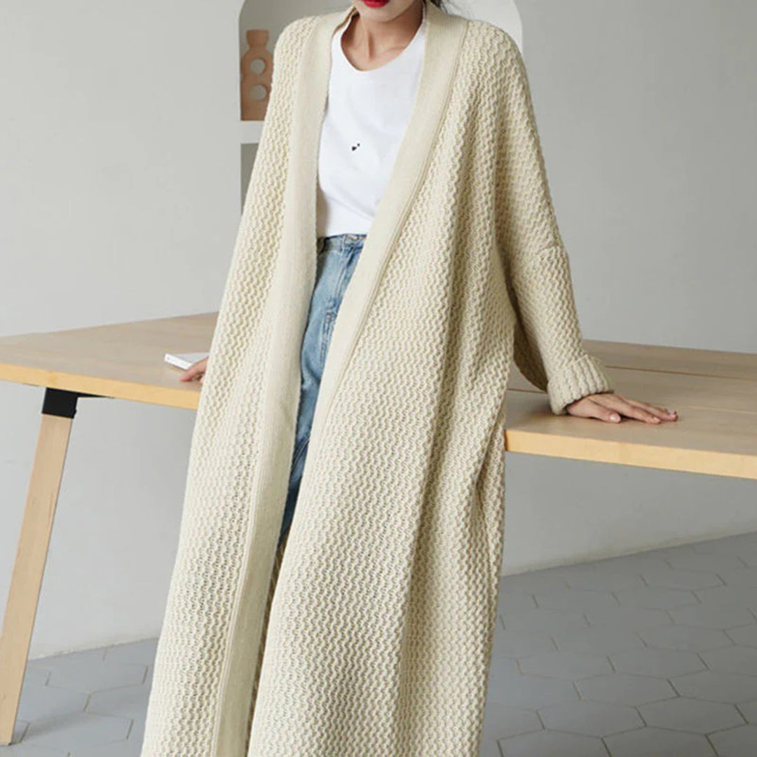 Gestrickte Strickjacke in Übergröße für legere und formelle Kleidung