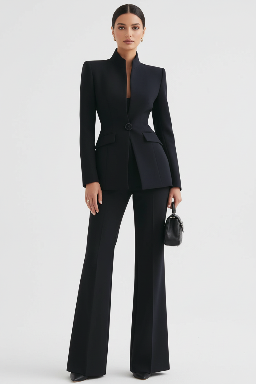Gina | Eleganter Damenanzug Festlich mit Blazer und Palazzo-Hose 0