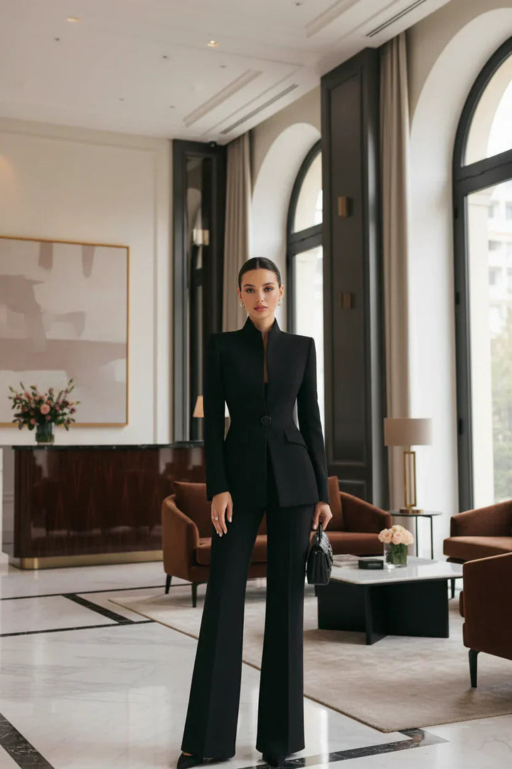 Gina | Eleganter Damenanzug Festlich mit Blazer und Palazzo-Hose 1