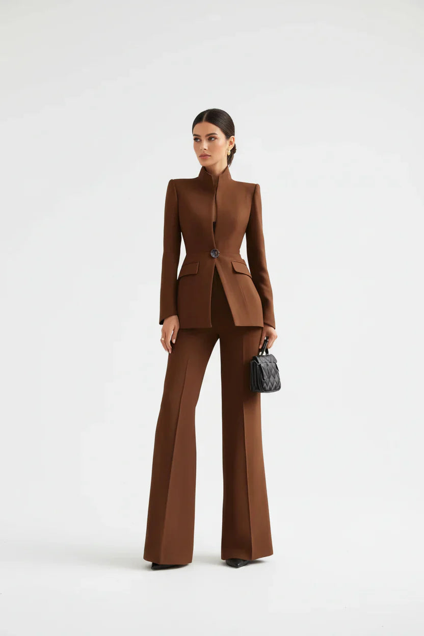 Gina | Eleganter Damenanzug Festlich mit Blazer und Palazzo-Hose 9