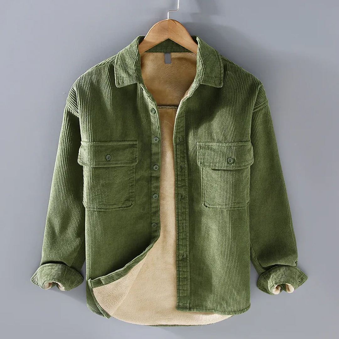 Cordjacke Herren mit Knopfleiste