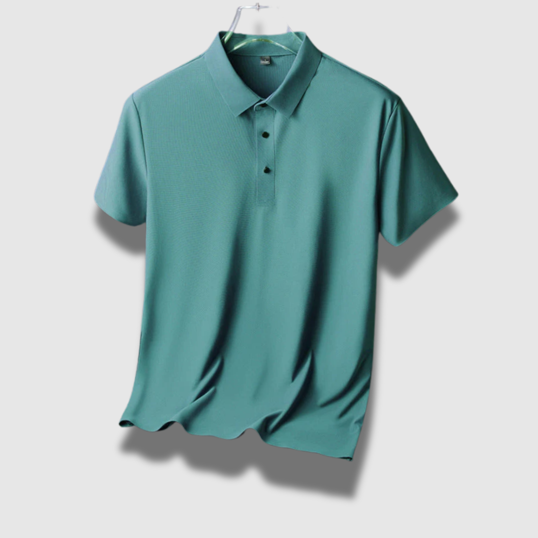 Polo Uomo in Seta Leggera Vestibilità Classica