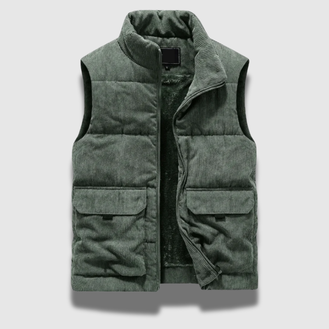 Gilet Uomo in Velluto a Coste Invernale Classico