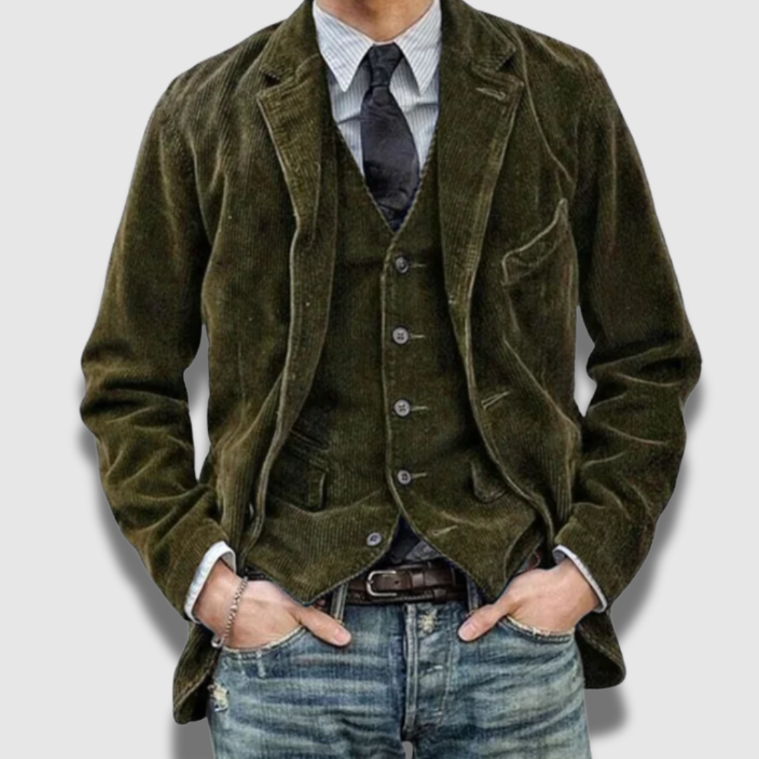 Gilet Blazer Uomo Sartoriale Vintage Classico Elegante