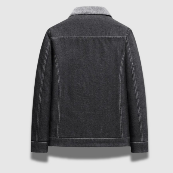 Giacca Uomo Denim Resistente Vestibilità Classica