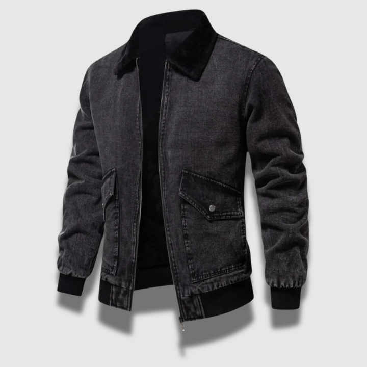Giacca Uomo in Denim Isolata Classica Resistente - Vesarelli
