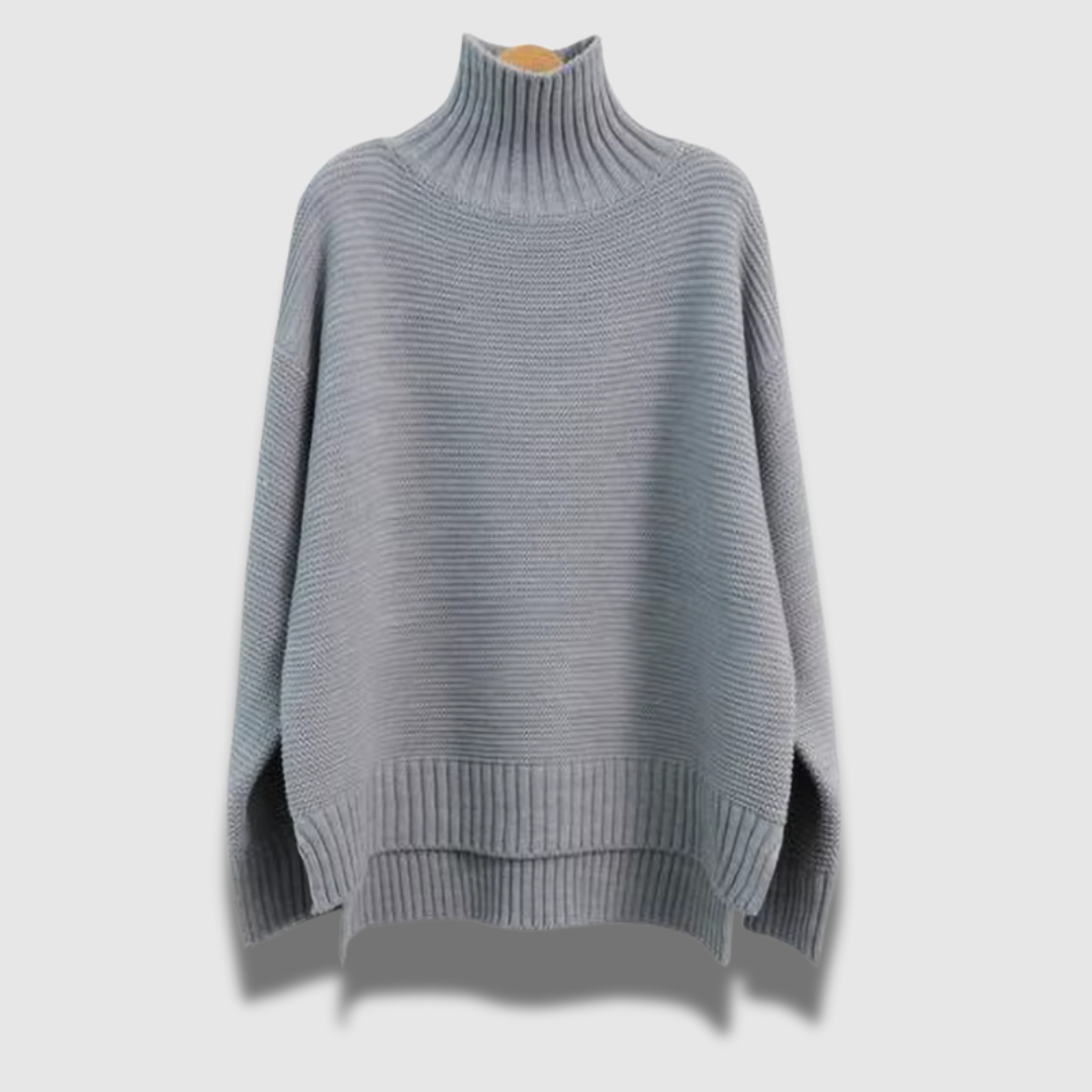 Maglione Donna Invernale Collo Alto Vestibilità Allentata