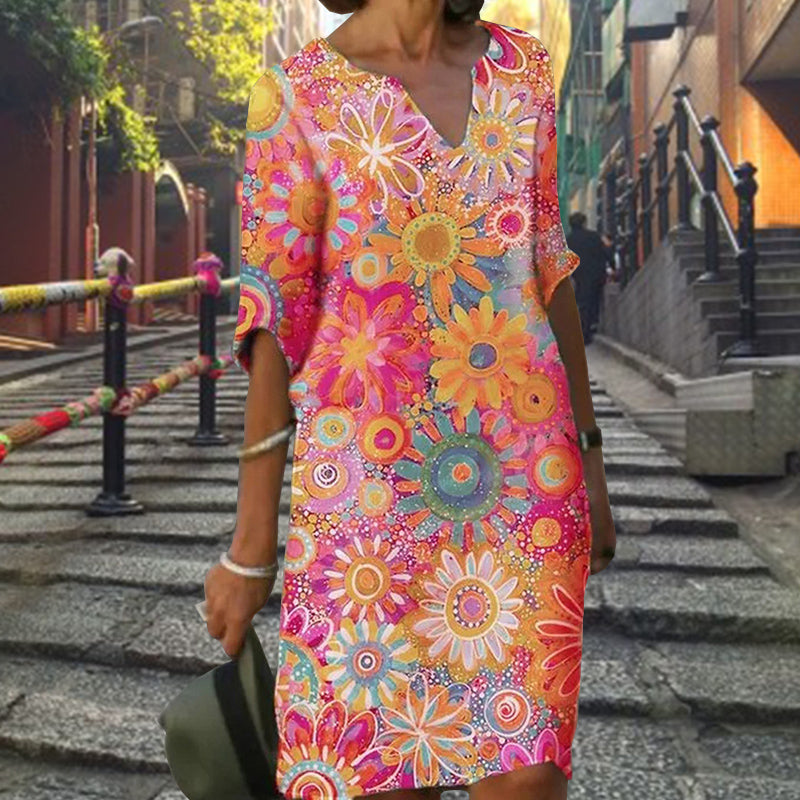 Lucy – Floral Print Dress - Image 1