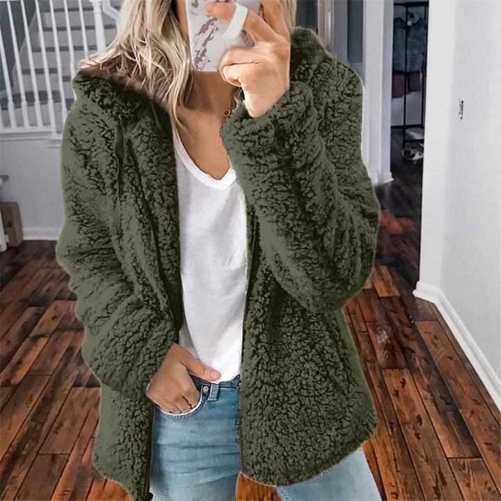 Teddy Warme Winterjacke Damen Mit Kapuze | Lockerer Schnitt Und Taschen