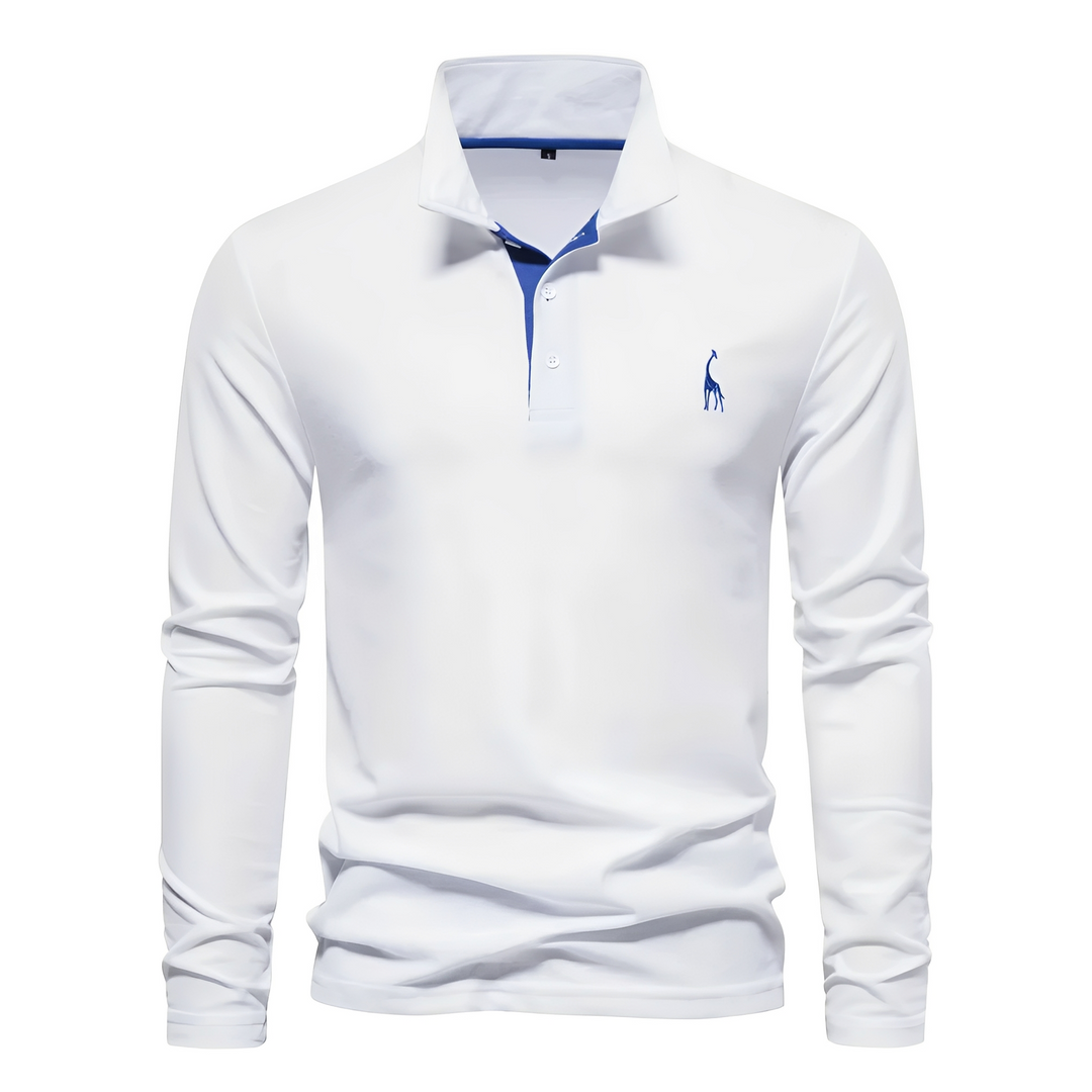 Antoine - Langarm-Polo für Herren