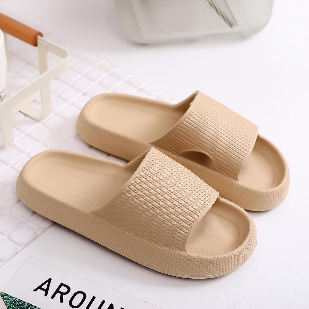 Badslipper für Damen und Herren mit dicker Sohle