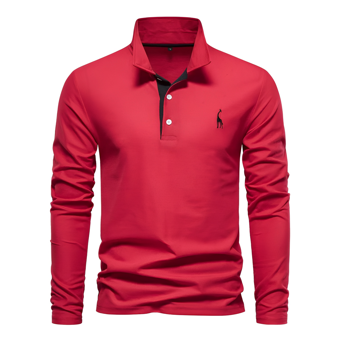Antoine - Langarm-Polo für Herren