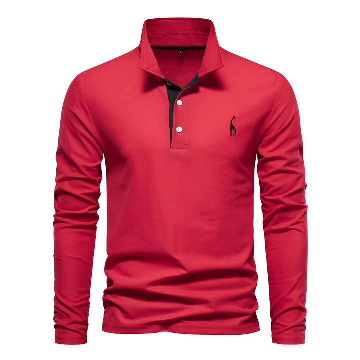 Antoine - Langarm-Polo für Herren