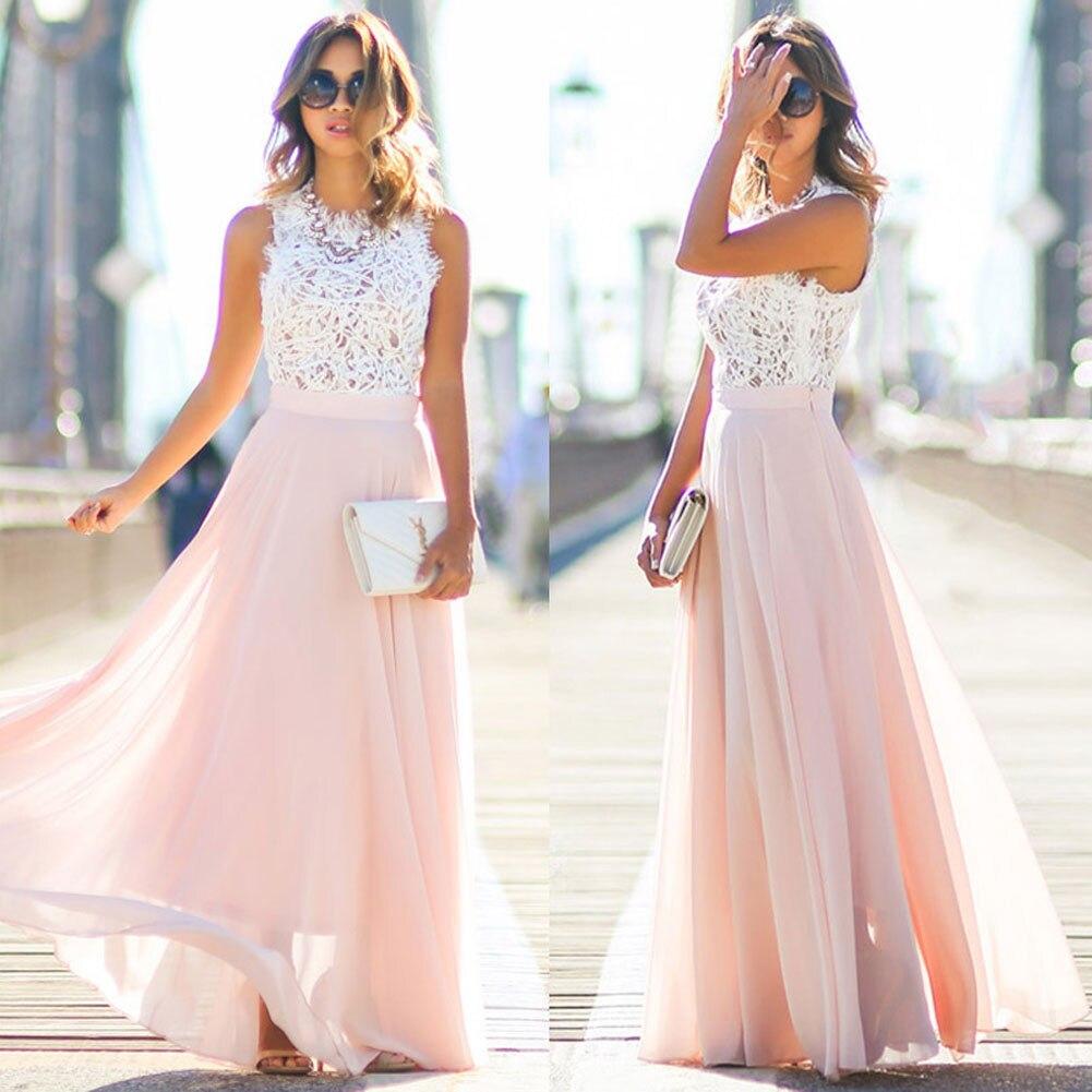 Kleid Spitze elegant Damen – Sommerkollektion