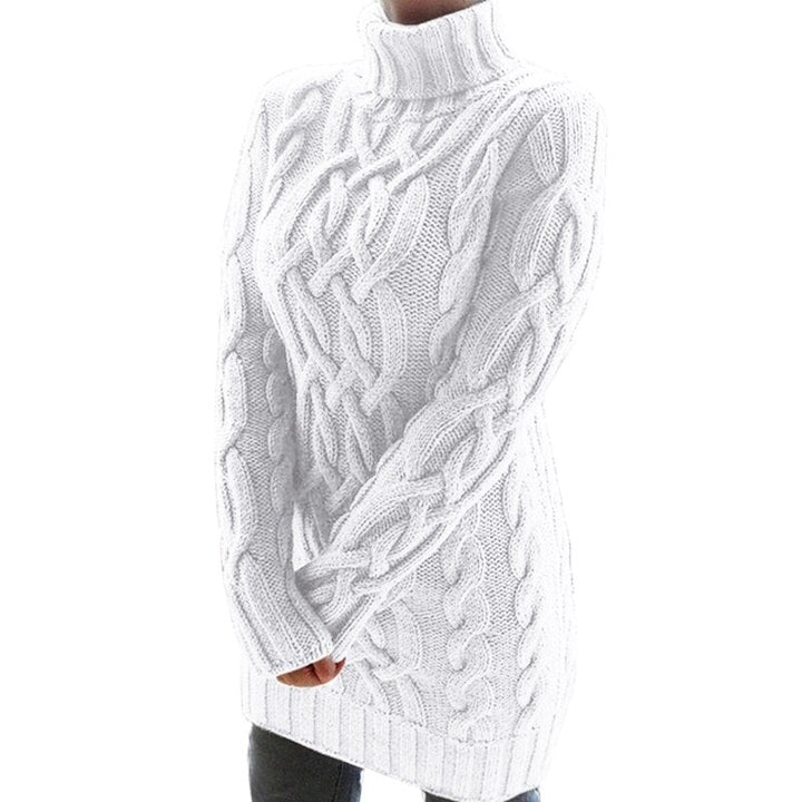 Halte dich kuschelig warm mit diesem stylischen Strickkleid