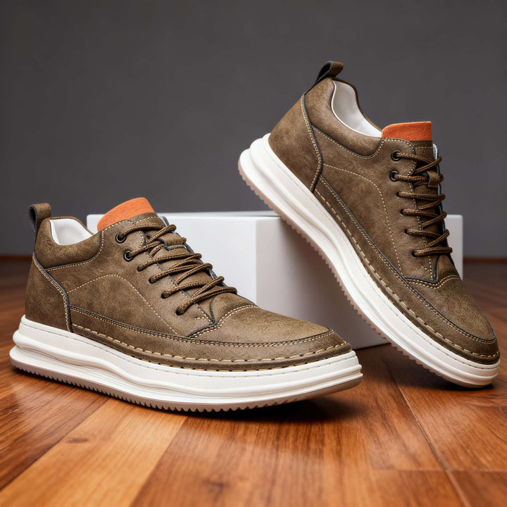 Harlow | Elegante, Bequeme Herren Sneaker aus Strukturiertem Leder 0