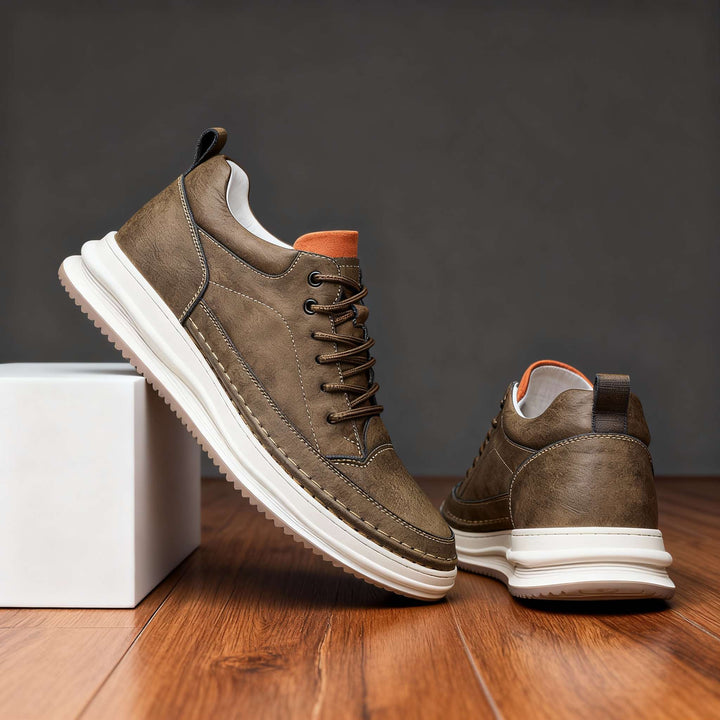 Harlow | Elegante, Bequeme Herren Sneaker aus Strukturiertem Leder 3