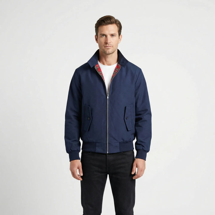 Harrington Jacke Herren | Reißverschluss & Stehkragen für smarten Look