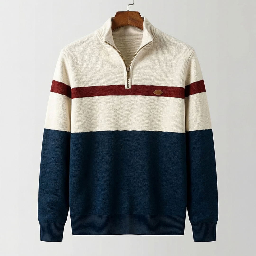 Harrison | Atmungsaktiver Viertelreißverschluss Pullover für Damen und Herren 4
