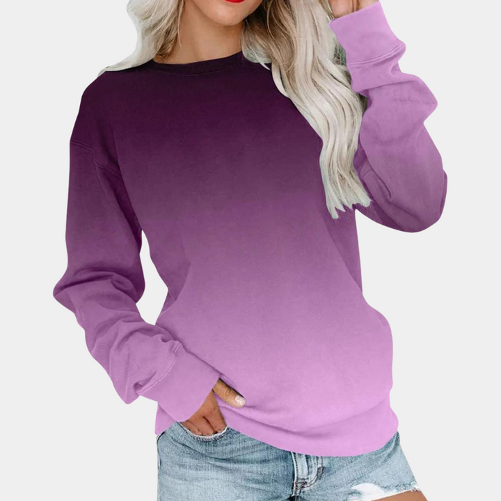 Hazel - Modernes Farbverlauf-Sweatshirt für Damen