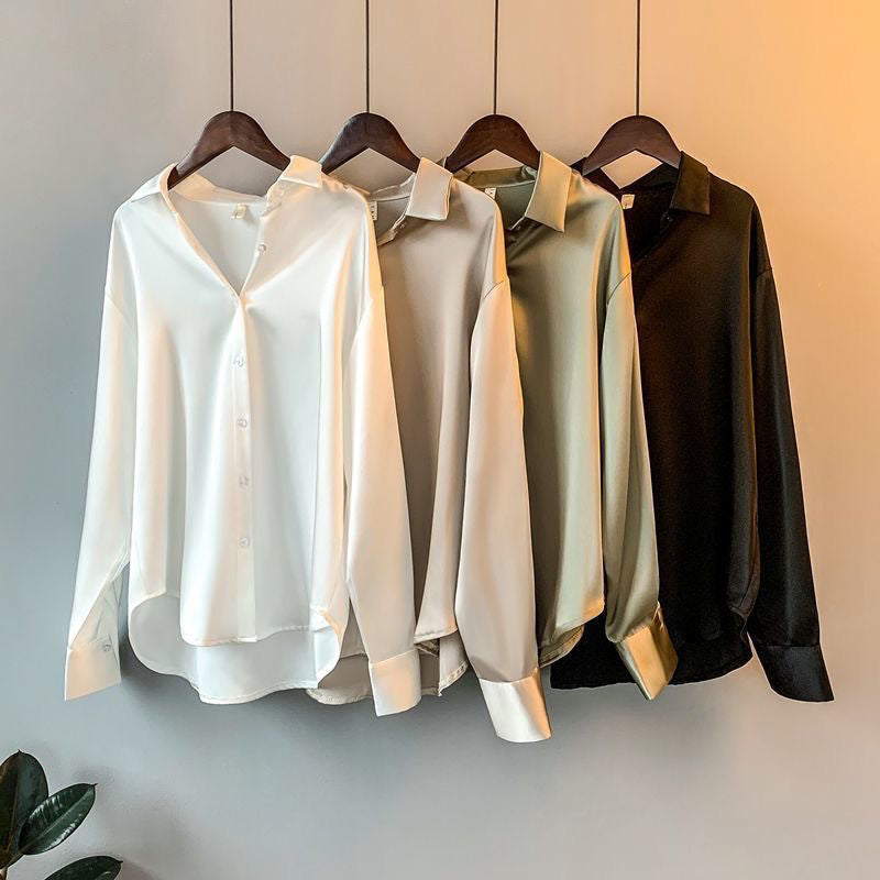 Hedina | Elegante, Lockere Damen Seidenbluse mit Verspielten Rüschen 2