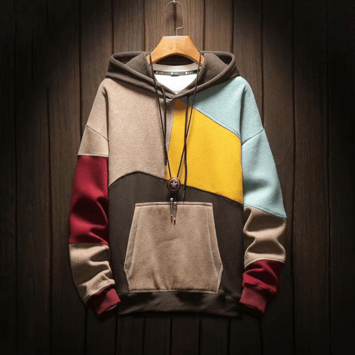 Noah | Moderner Color-Block Herren Hoodie