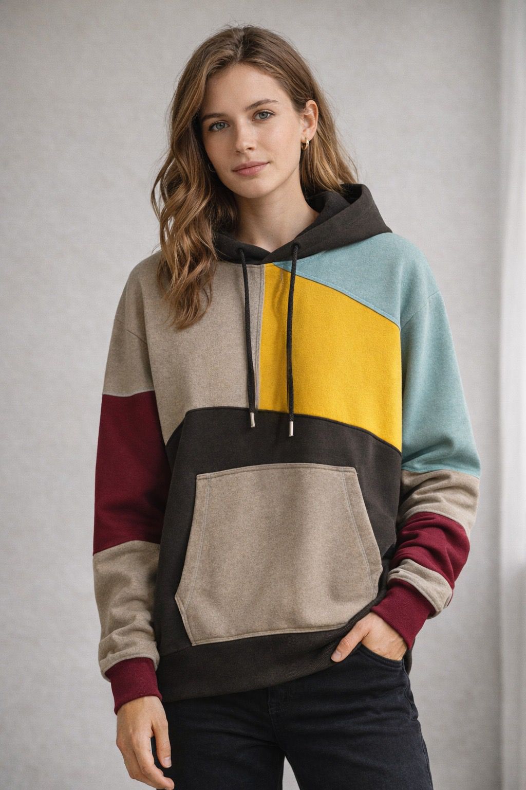 Noah | Moderner Color-Block Herren Hoodie