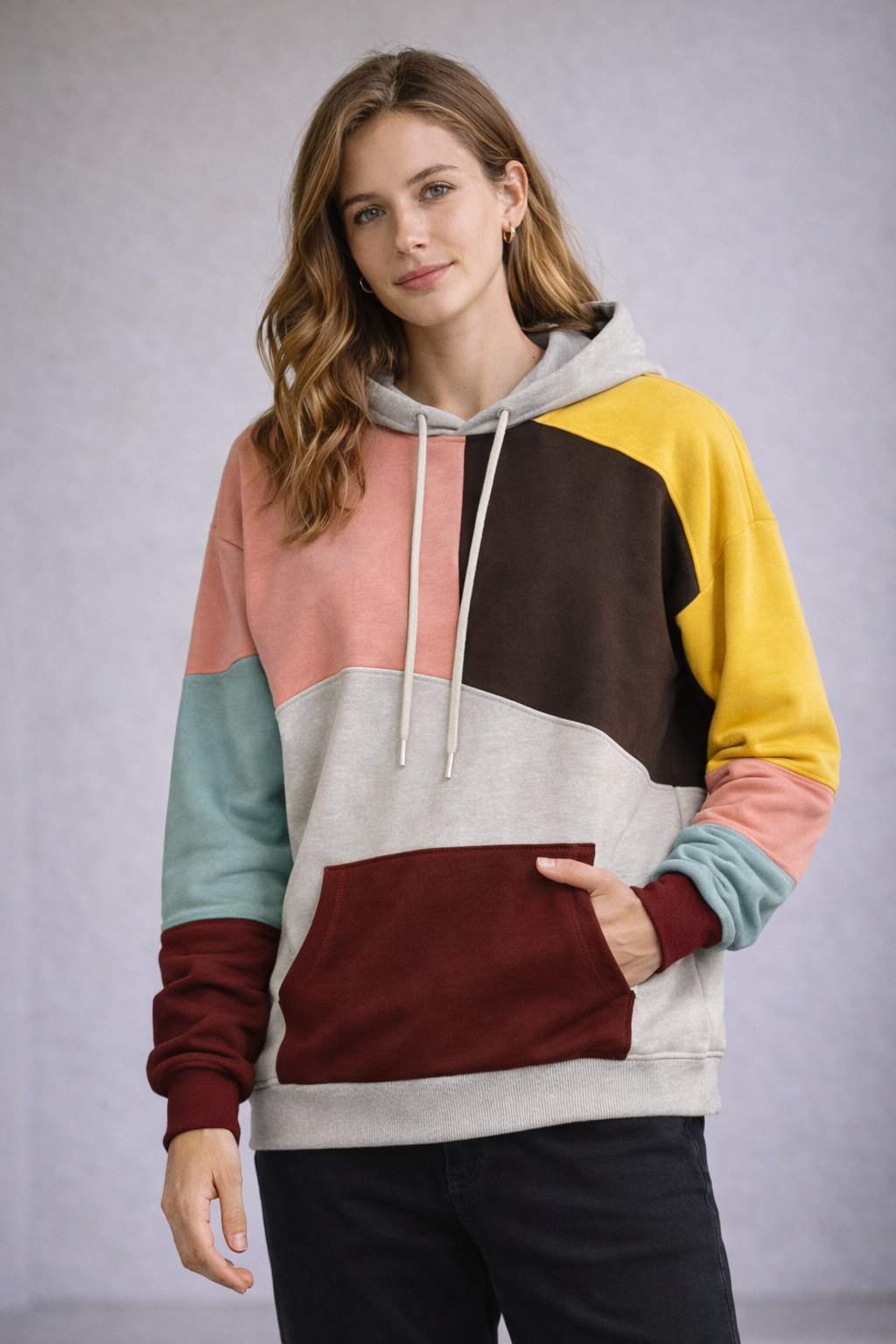 Noah | Moderner Color-Block Herren Hoodie